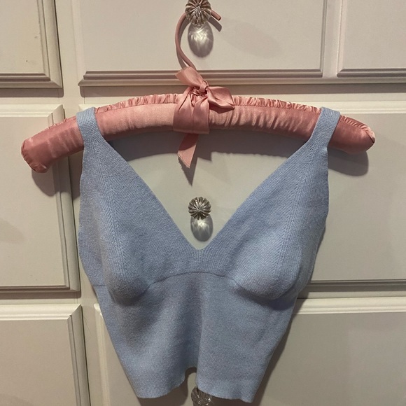 Knit Sky Blue Tank - Picture 1 of 5
